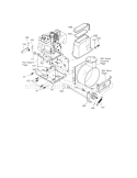 Frame Diagram and Parts List for 536887992  Craftsman Snow Blower