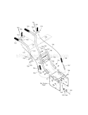 Handle Diagram and Parts List for 536887992  Craftsman Snow Blower