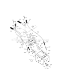 Handle Diagram and Parts List for 536887993  Craftsman Snow Blower