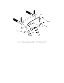 Page L Diagram and Parts List for 536887994  Craftsman Snow Blower