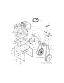 Engine Diagram and Parts List for 536887995  Craftsman Snow Blower