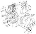 Frame Diagram and Parts List for 536887996  Craftsman Snow Blower