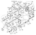 Drive Diagram and Parts List for 536887996  Craftsman Snow Blower