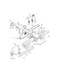 Auger Housing Diagram and Parts List for 536888110  Craftsman Snow Blower