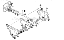 Gear Case Assembly Diagram and Parts List for 536888400  Craftsman Snow Blower