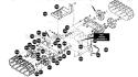 Track Assembly Diagram and Parts List for 536888400  Craftsman Snow Blower