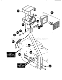 Headlight Assembly Diagram and Parts List for 536888600  Craftsman Snow Blower