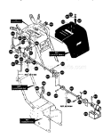 Chute Control Rod Assembl... Diagram and Parts List for 536888600  Craftsman Snow Blower