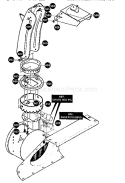 Discharge Chute Assembly Diagram and Parts List for 536888600  Craftsman Snow Blower
