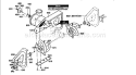 Auger Housing Assembly Diagram and Parts List for 536888600  Craftsman Snow Blower