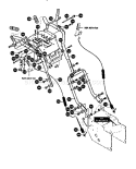 Handle Assembly Diagram and Parts List for 536888600  Craftsman Snow Blower