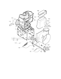 Frame Diagram and Parts List for 536889250  Craftsman Snow Blower