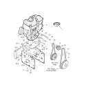 Engine Diagram and Parts List for 536889251  Craftsman Snow Blower
