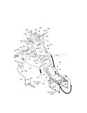 Handle Assembly Diagram and Parts List for 536889251  Craftsman Snow Blower