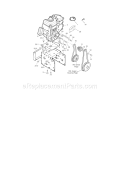 Engine Diagram and Parts List for 536889252  Craftsman Snow Blower