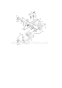 Auger Housing Diagram and Parts List for 536889252  Craftsman Snow Blower