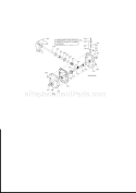 Gear Case Diagram and Parts List for 536889252  Craftsman Snow Blower