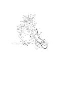 Handle Assembly Diagram and Parts List for 536889252  Craftsman Snow Blower