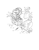 Frame Diagram and Parts List for 536889253  Craftsman Snow Blower