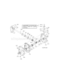 Gear Case Diagram and Parts List for 536889253  Craftsman Snow Blower