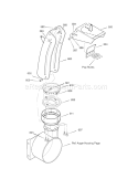 Discharge Chute Diagram and Parts List for 536889253  Craftsman Snow Blower