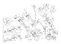 Handle Assembly Diagram and Parts List for 536906001  Craftsman Snow Blower