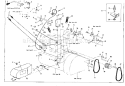 Throwout Handel Diagram and Parts List for 536906001  Craftsman Snow Blower