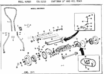 Part Location Diagram of 29864 Craftsman Handle