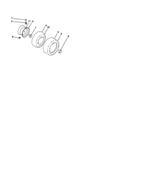 Wheels And Tires Diagram and Parts List for 917276923  Craftsman Lawn Tractor