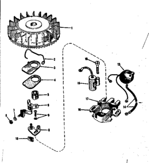 Magneto (phelon F.3220-m3) Diagram and Parts List for 143102161  Craftsman Engine
