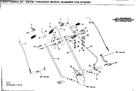 Part Location Diagram of 50801 Generac OBS CYL HSG SUB ASM