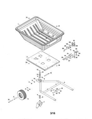 Part Location Diagram of 66036 Craftsman Caster assembly (2)