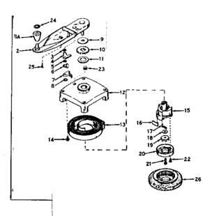 No-pull Starter No. 30528 Diagram and Parts List for 143161192  Craftsman Engine