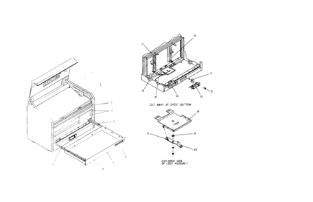 Tool Chest Diagram and Parts List for 706452770  Craftsman Tool Stand & Cart