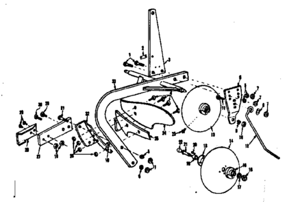 Replacement Parts Diagram and Parts List for 917253020  Craftsman Tiller