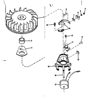 Magneto (wico Fm-2617) Diagram and Parts List for 14339251  Craftsman Engine