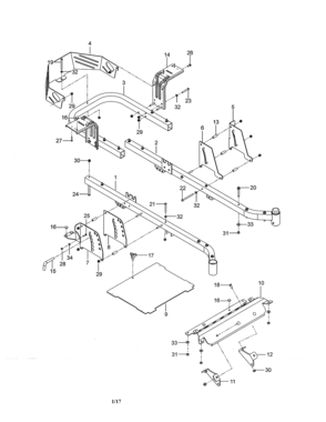 Frame Diagram and Parts List for 917277710  Craftsman Engine