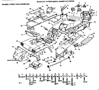 Part Location Diagram of 677H933 Craftsman Fender.pnt.y