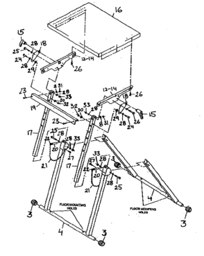Stand Diagram and Parts List for 69522269  Craftsman Tool Stand & Cart