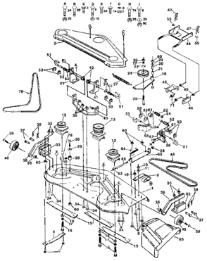 Mower Diagram and Parts List for 917253891  Craftsman Lawn Mower