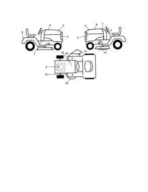 Part Location Diagram of 181568 Craftsman Engine decal