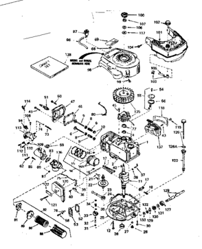 Part Location Diagram of 328038 Craftsman Piston & pin assy (incl no 16) (std