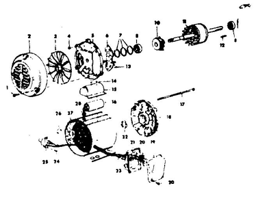 Unit Diagram and Parts List for 11312280  Craftsman Engine