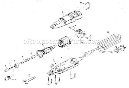 Unit Parts Diagram and Parts List for 572610030  Craftsman Multi-Tool