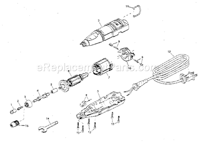 Unit Parts Diagram and Parts List for 57261004  Craftsman Multi-Tool