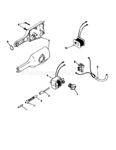 Electric Engraver Diagram and Parts List for 572610500  Craftsman Miscellaneous