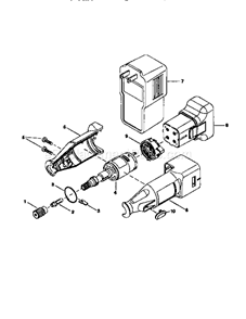 Cordless Rotary Tool Diagram and Parts List for 572610770  Craftsman Multi-Tool