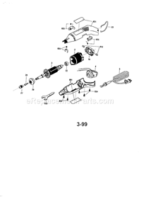 Rotary Tool Diagram and Parts List for 57261091  Craftsman Multi-Tool