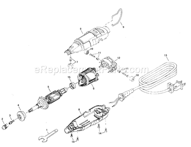 Rotary Tool Diagram and Parts List for 572610960  Craftsman Multi-Tool