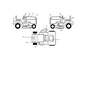 Decals Diagram and Parts List for 917271553  Craftsman Lawn Tractor